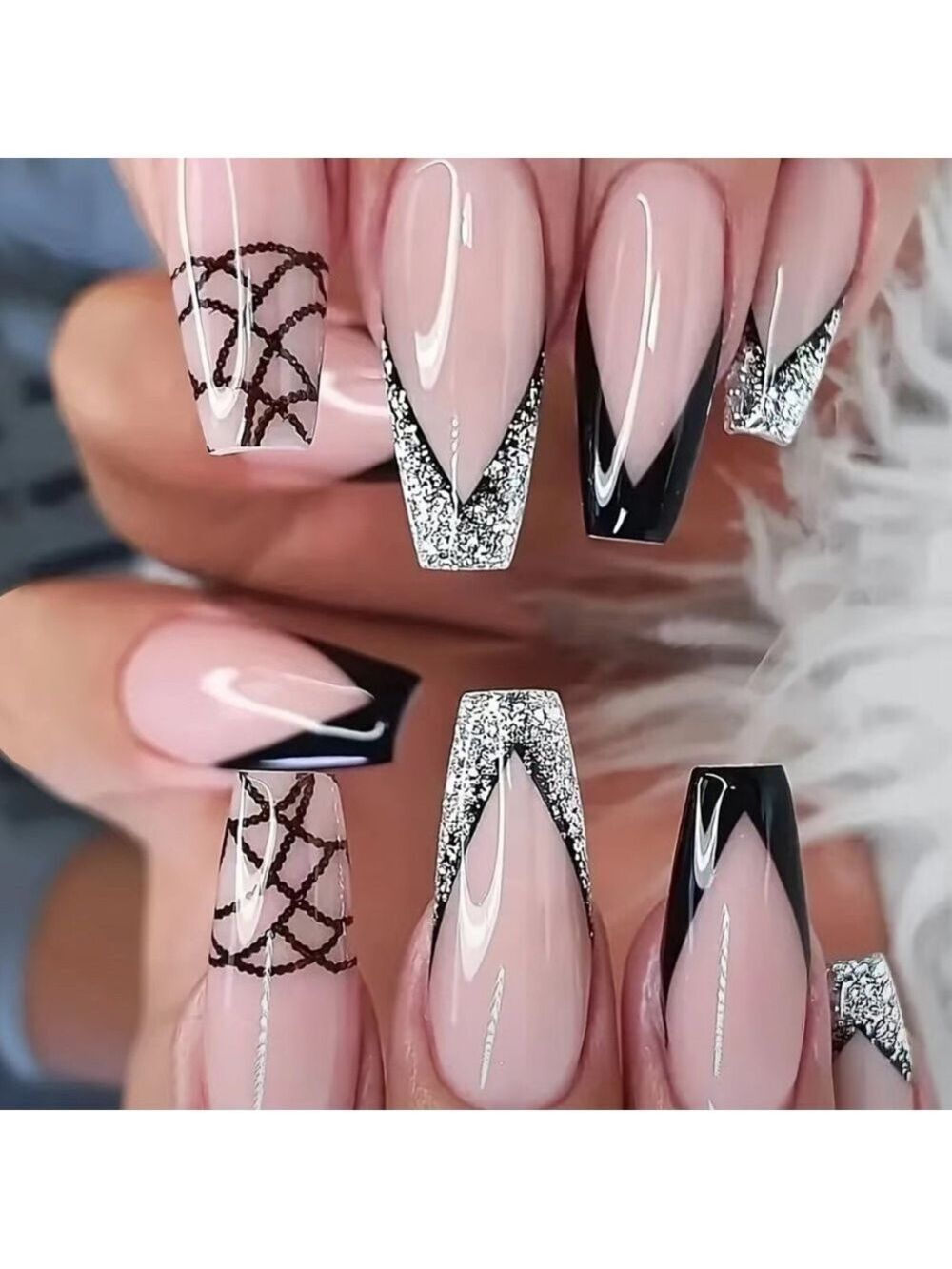 Ballerina Mashup - Nail Junkie - full artificial nail set